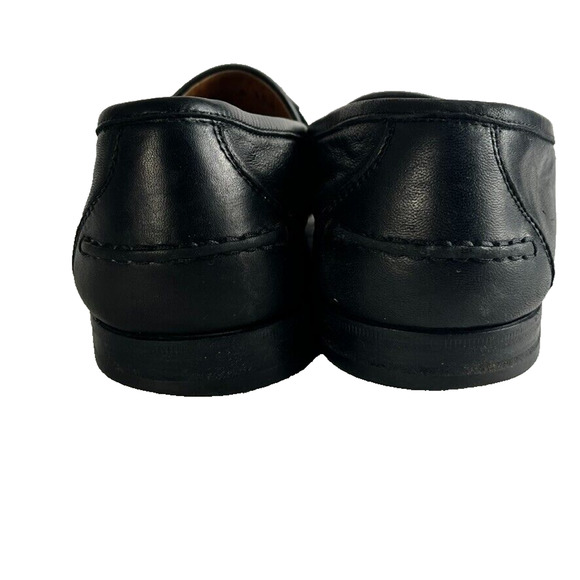Salvatore Ferragamo Studio Shoes Mens 11D Black Leather Tassel Kiltie Loafer main image 12